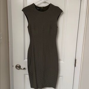 Bebe Elegant Olive Midi Dress